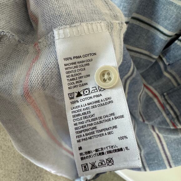 Tommy Bahama Relax Pima Cotton Striped Polo Shirt US Men's XXL - Picture 5 of 6